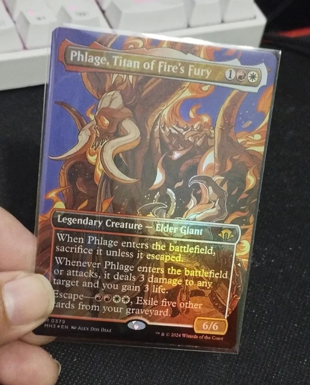 Magic the Gathering - Phlage, Titã da Fúria Ígnea - Borderless Profile Foil