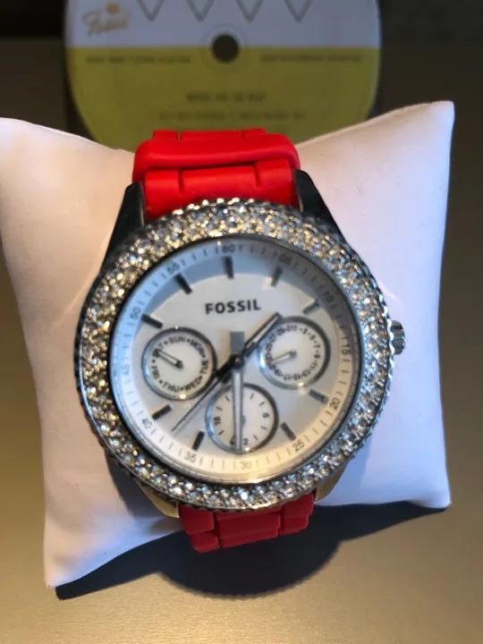 Relógio Fossil Feminino com Strass - Foto 3