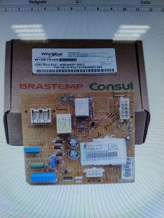 Placa Eletrônica Freezer Brastemp Bvr28 127v W10619169 - USADA