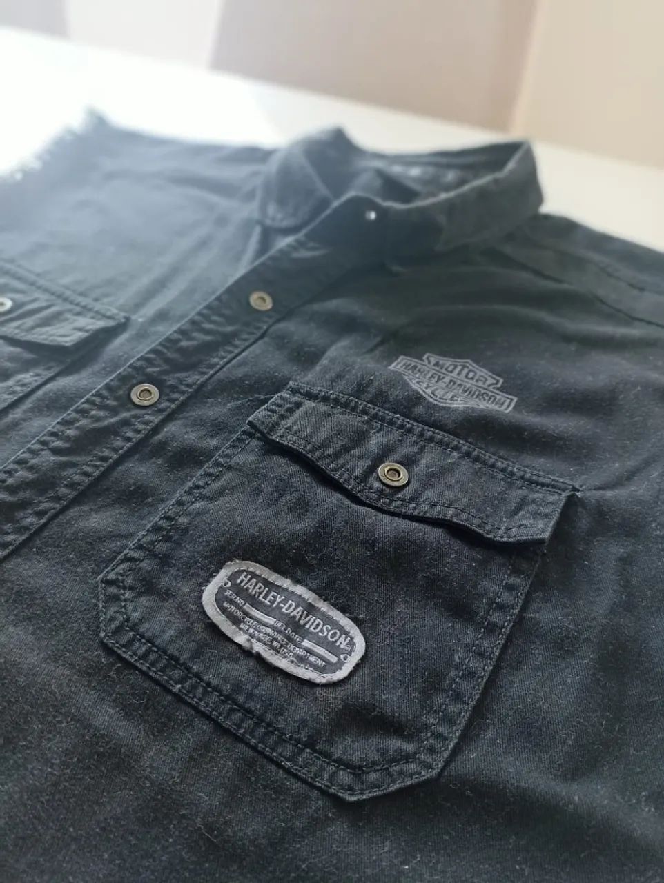 Camisa Harley Davidson XL Sem manga . - Foto 5