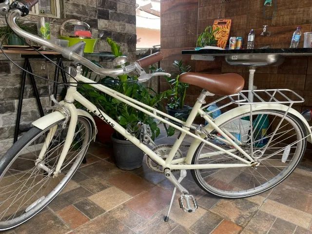 Bicicleta Linus Branca Mixte 3v - Foto 3