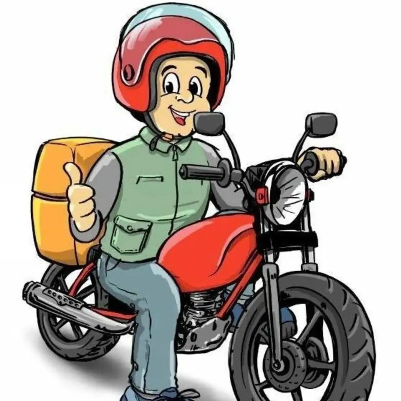 Motoqueiro entregador