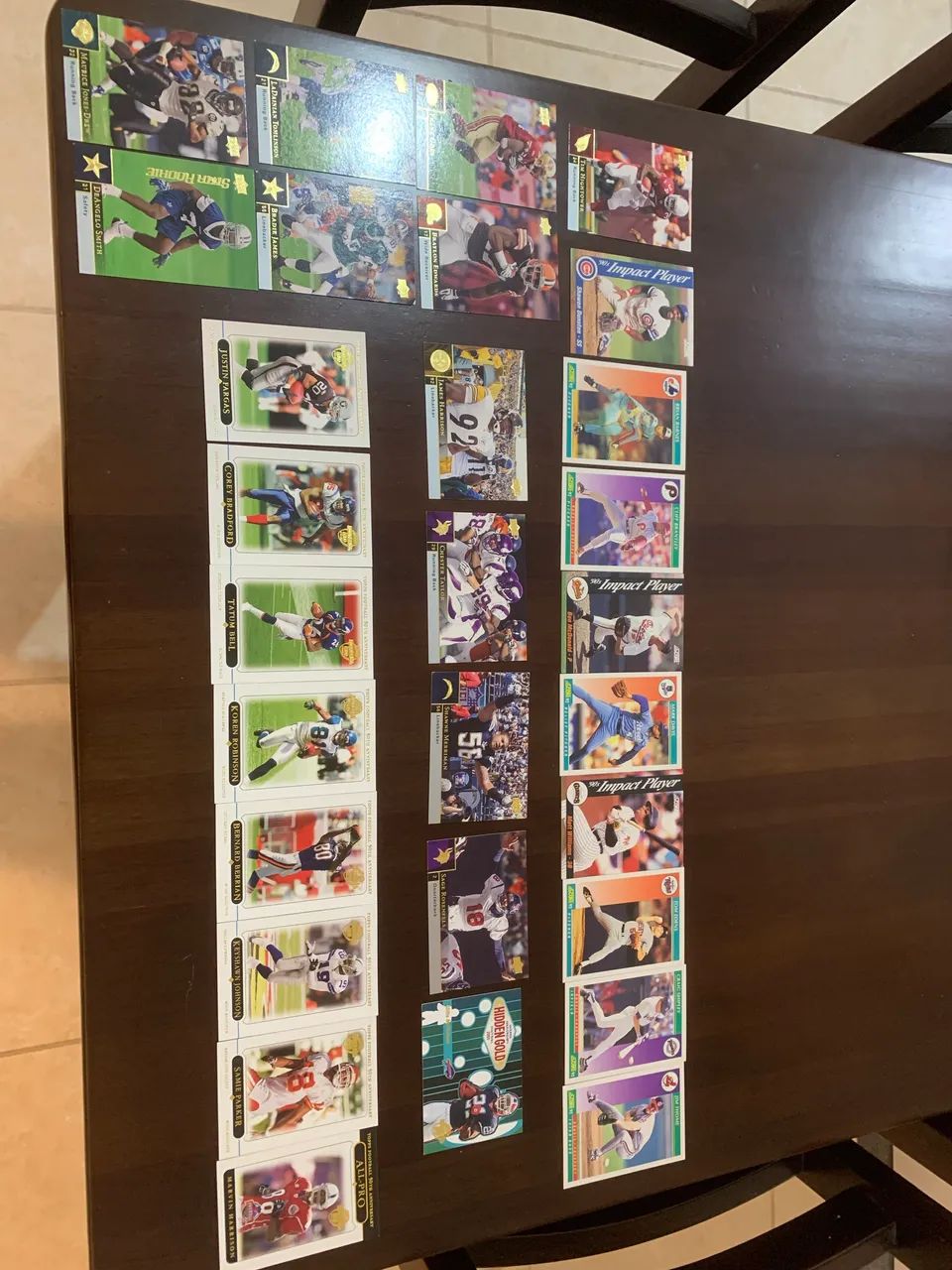 Cards beisebol e futebol americano topps score upper  - Foto 4