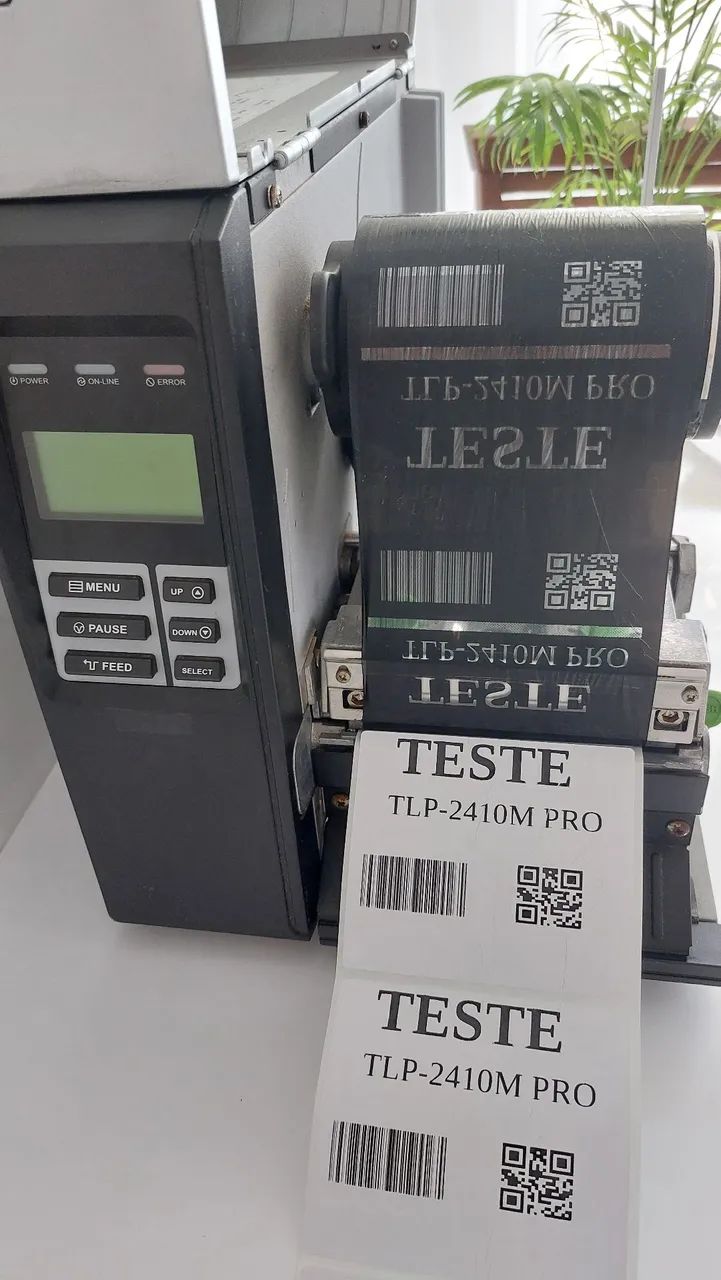Impressora Industrial Vários Tipos de Etiquetas Bobinas Térmicas TSC TLP-2410M PRO - Foto 2