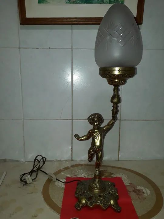 Luminária de Mesa bronze  Anjo Bronze - Foto 2