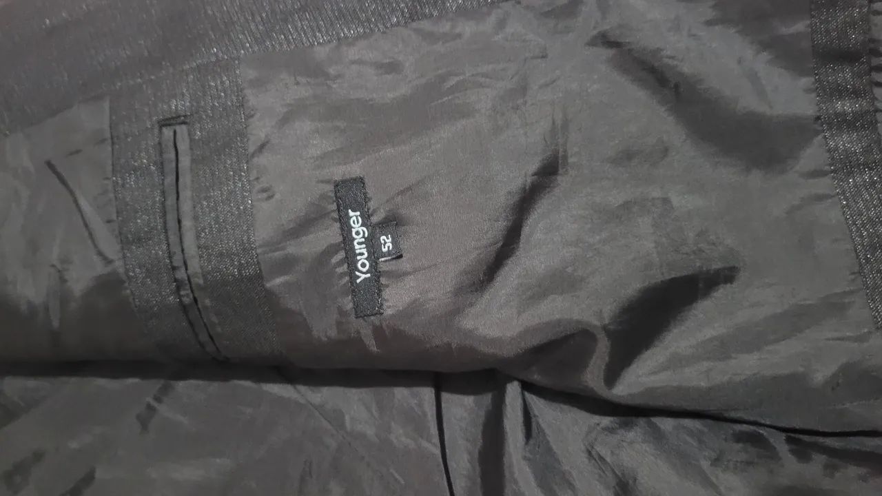 Terno  Social Masculina Preto - Foto 3