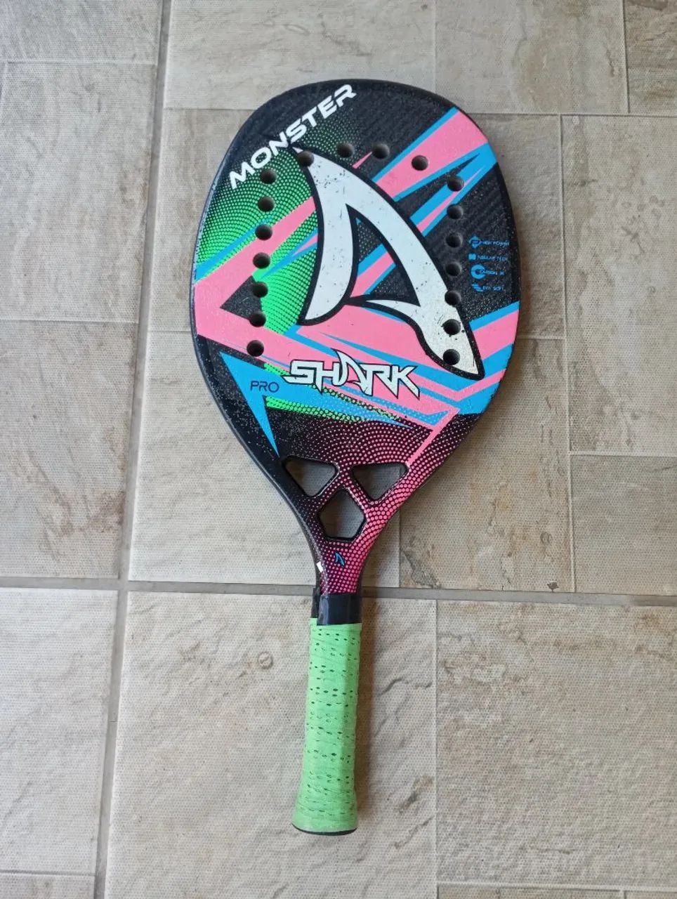 Raquete de Beach Tennis Monster Shark - Foto 3