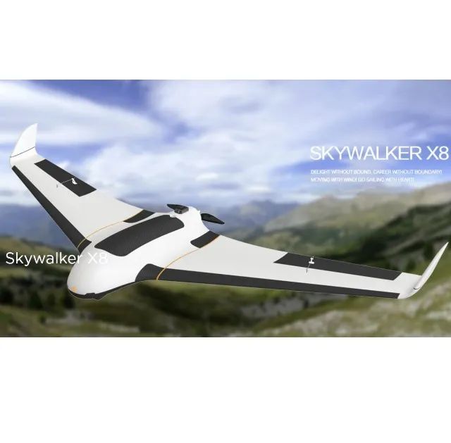 VANT Skywalker X8 Profissional | 2.700ha por Voo | 3h Autonomia | Completo + Paraquedas