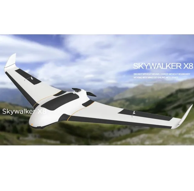 VANT Skywalker X8 Autônomo 3h | 2700ha/voo | Futaba | Paraquedas | Telemetria