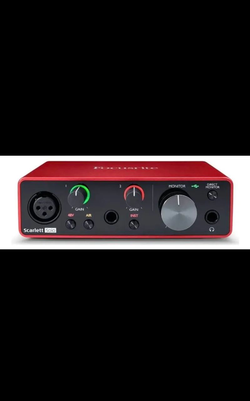 Focusrite Scarlett Solo - Equipamentos e Acessórios de Som - Vila
