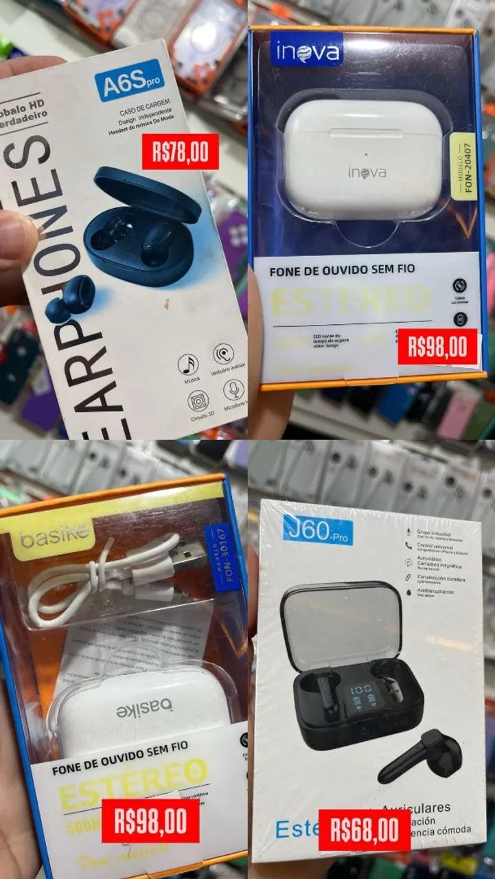 Fone de Ouvido Bluetooth - Diversos Modelos - Promoção! - Foto 5