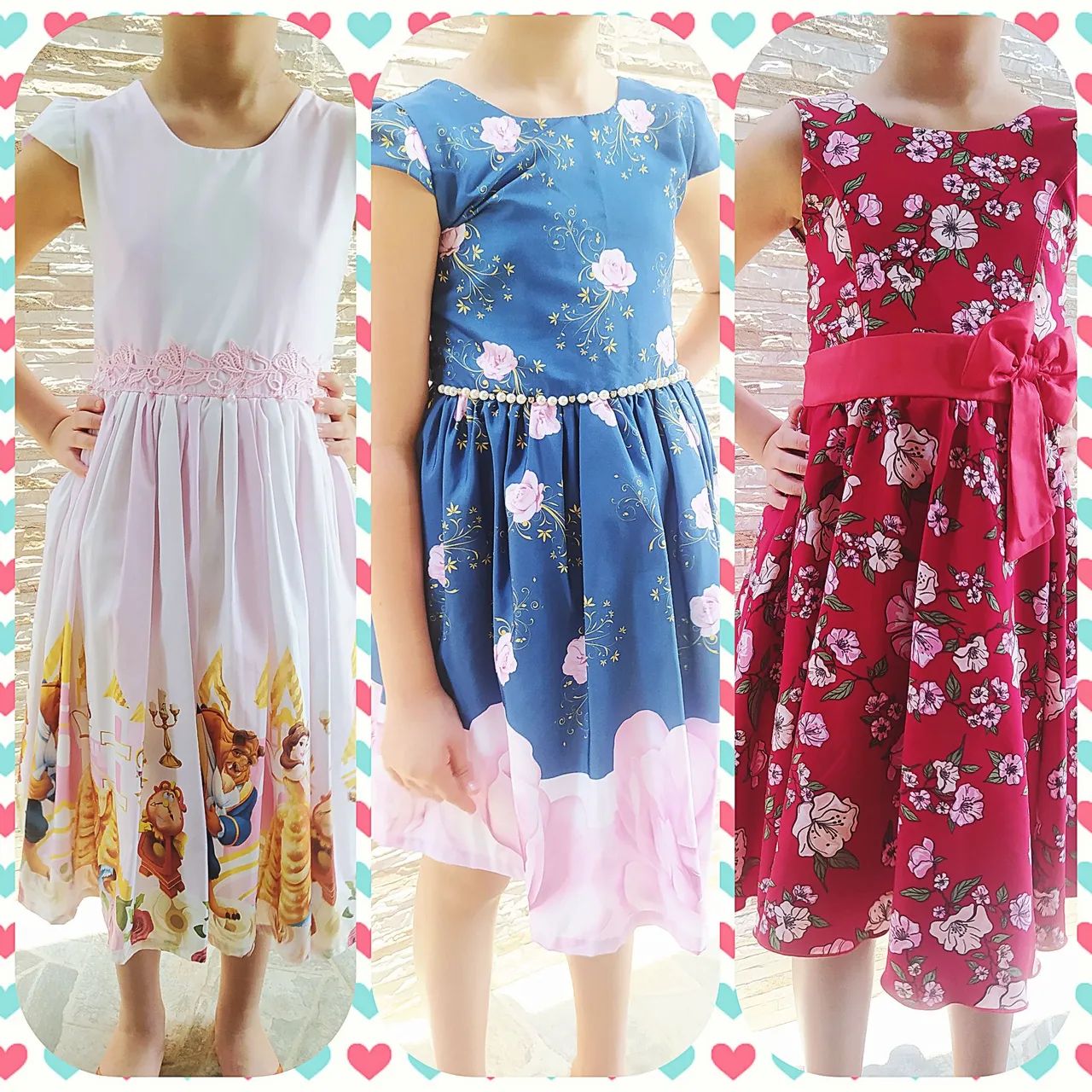 Vestidos Infantis de Luxo para Eventos (LEIA A DESCRIÇÃO) 