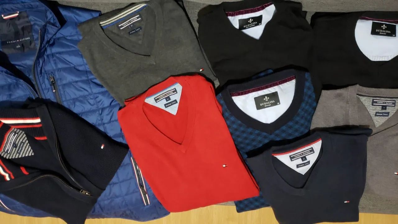 Suéter Tommy Hilfiger e Dudalina masculino 