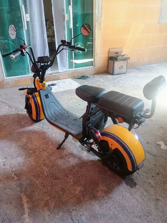 Scooter Elétrica  Amarela - X7 - Foto 3