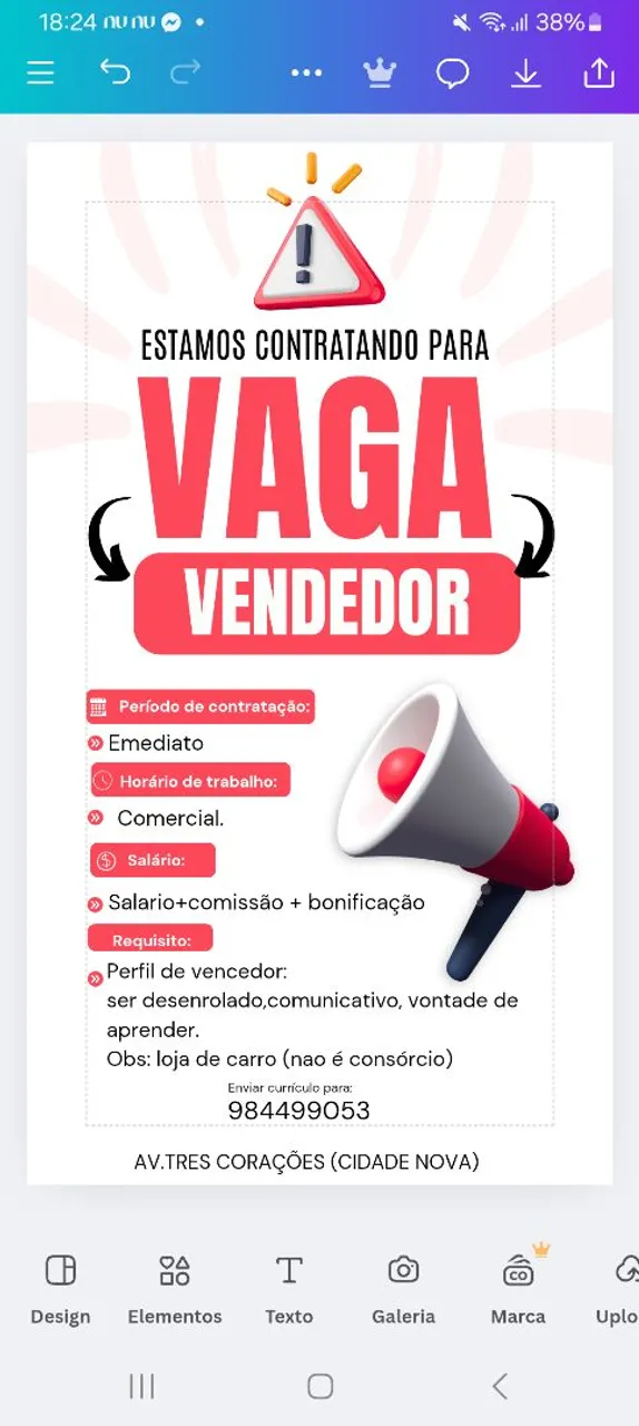 Vendedor(a)