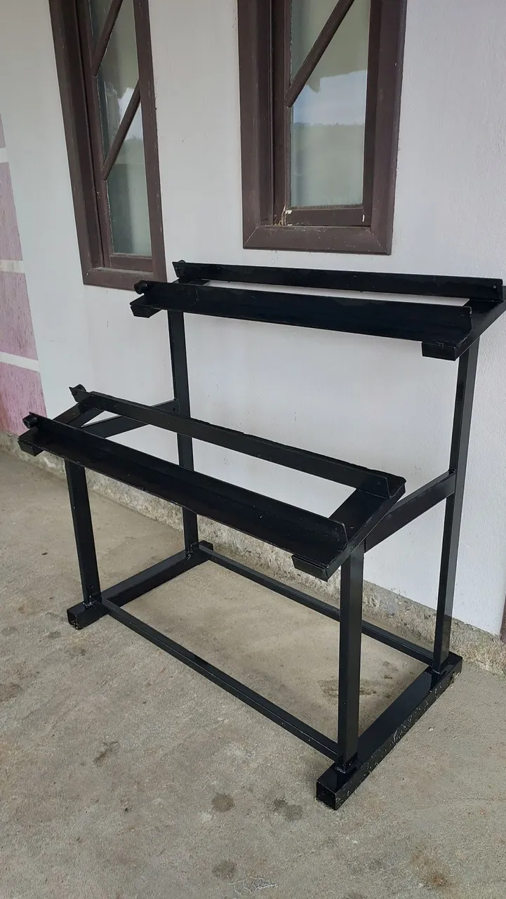 Suporte para Halteres - Organização e Praticidade
