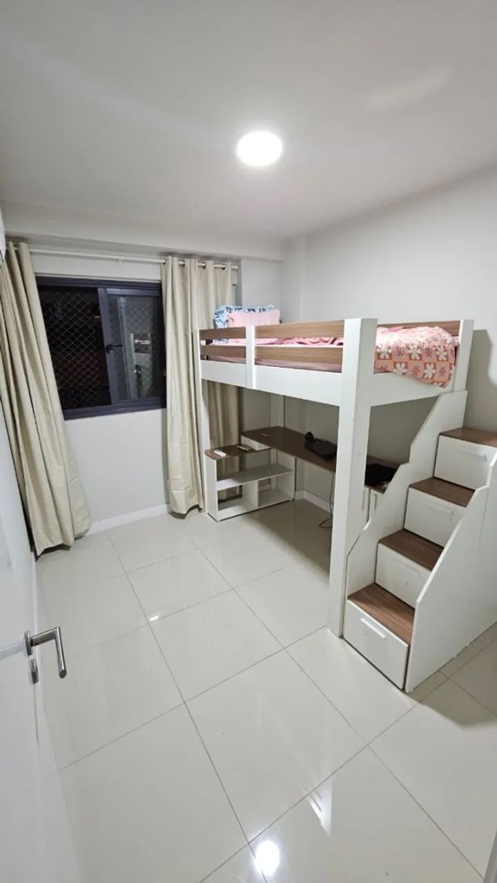 Cama beliche Alta Juvenil com escritório  casatema Star Plus Office - Foto 2