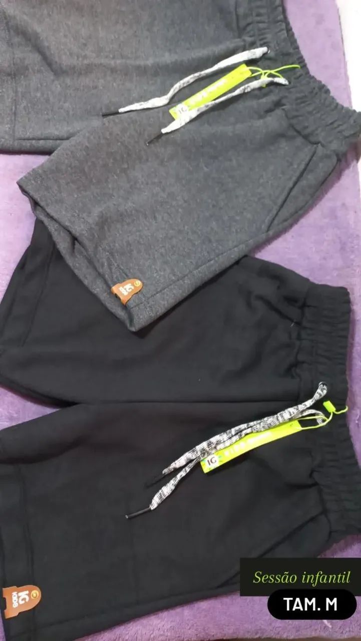 Shorts moletom infantil - Foto 2