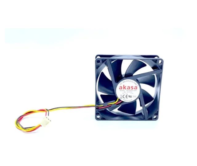Cooler Akasa 8CM 80x80x25 DFC802512M P/ Gabinete Conector 3 Pinos