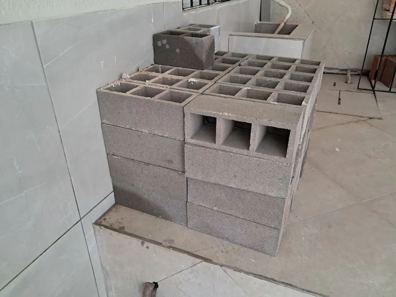 Cobogós de cimento 30x11cm