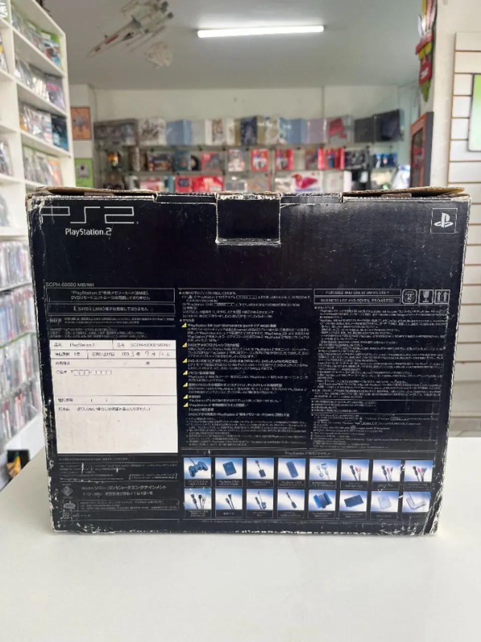 CONSOLE PLAYSTATION 2 MIDNIGHT BLUE SCPH - 50000 (JPN) NA CAIXA