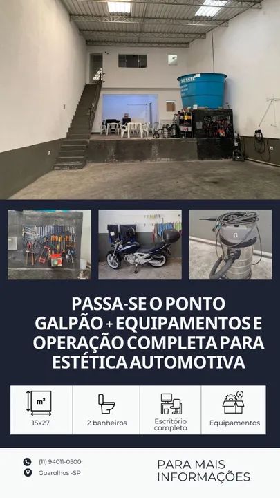 Passa-se ponto Ideal para: Empreendedores do ramo automotivo, estética de veículos. - Foto 12