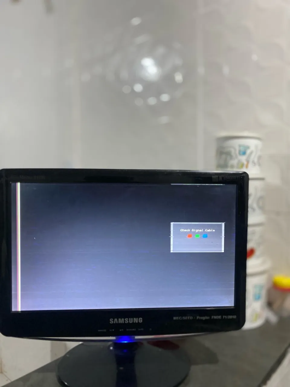 Monitor Samsung com tela de 17 polegadas