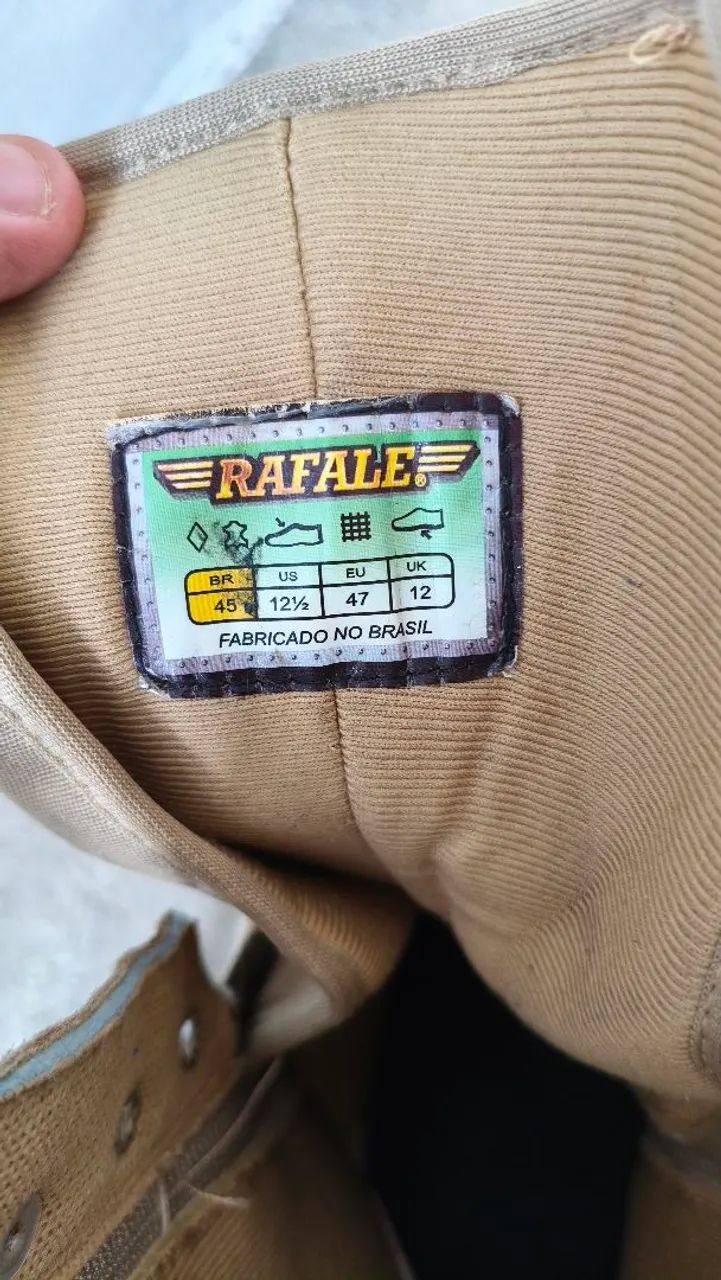 Bota Rafale cor areia Tam 45 - Foto 4
