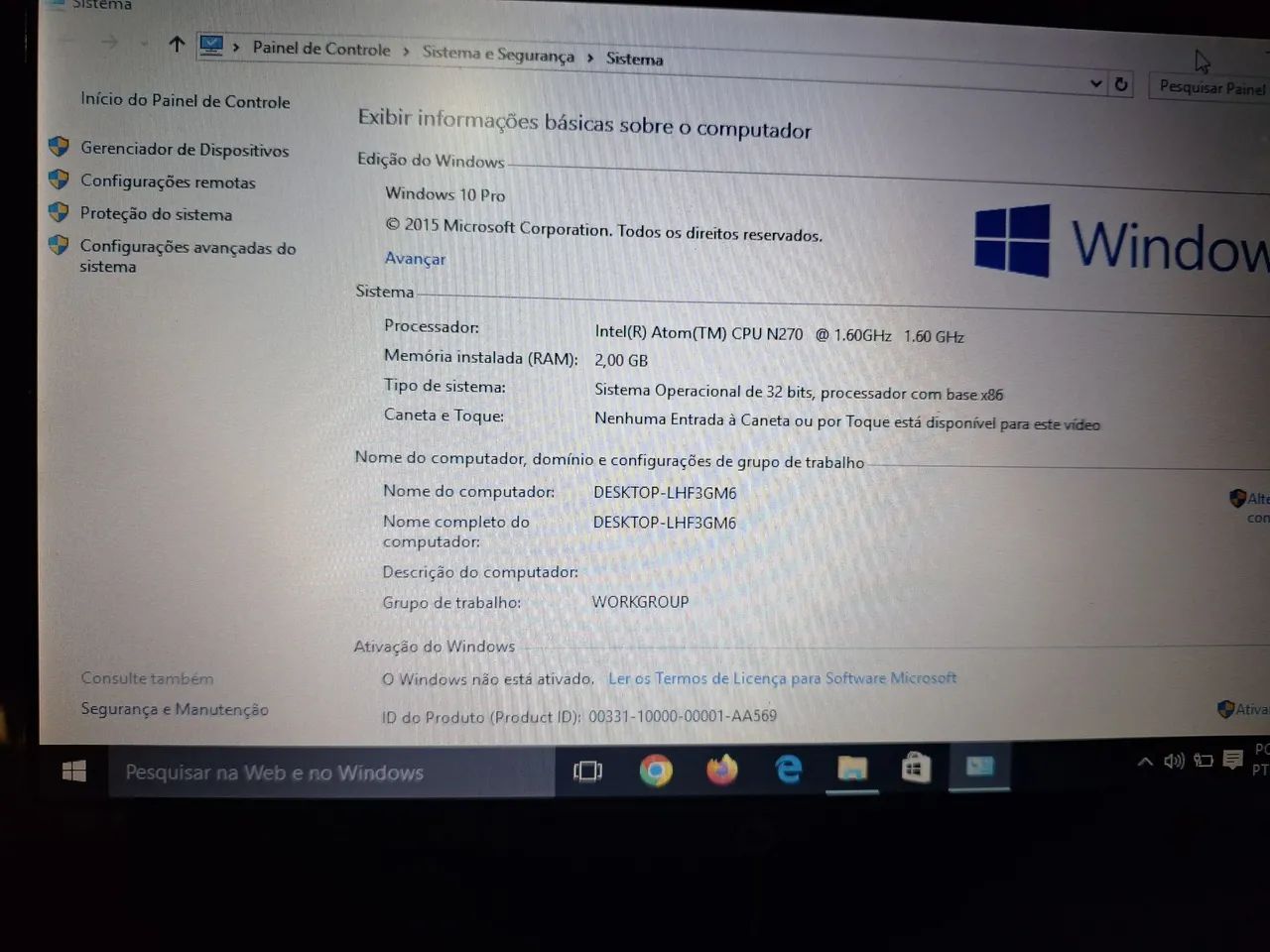 netbook 2 gb de memória. windows 10 .bateria fraca  - Foto 5
