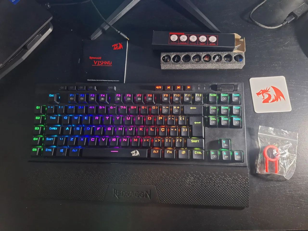 Teclado mecânico Redragon Vishnu - Wireless