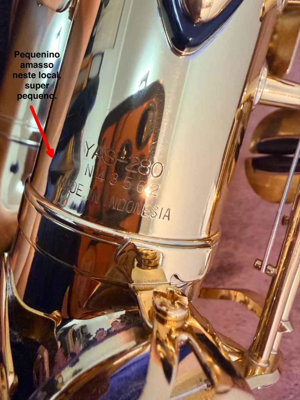Sax Alto Yamaha Yas280 Indonésia - Case Original Yamaha