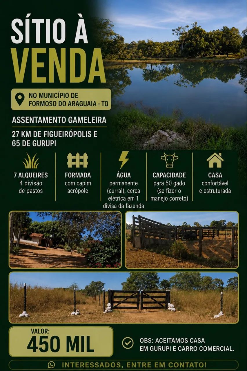 VENDO SITIO 