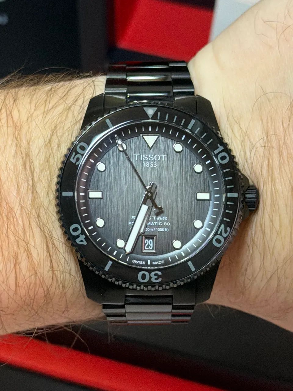 Relógio Tissot Seastar 38mm automático usado - Foto 2
