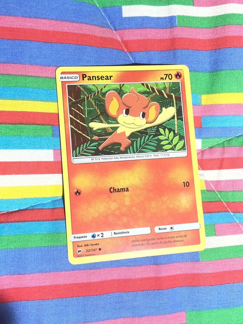 carta pokémon pansear (básico)