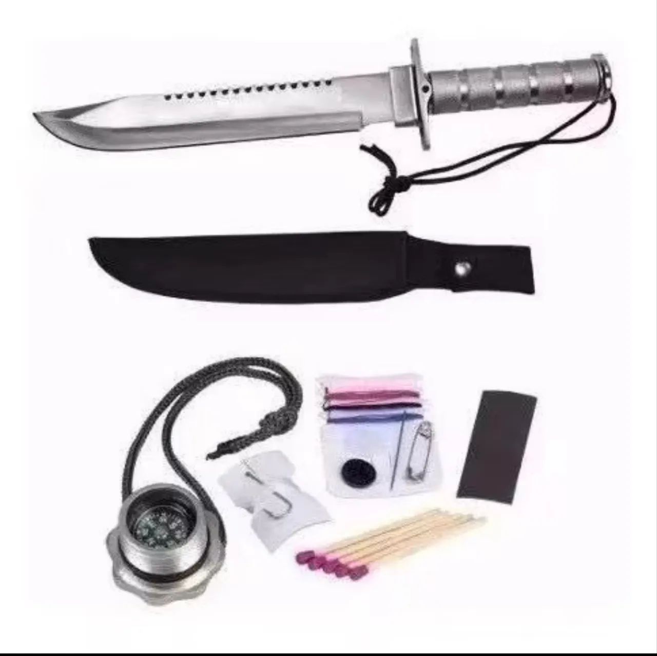 FACA RAMBO MILITAR AÇO INOX  - Foto 3
