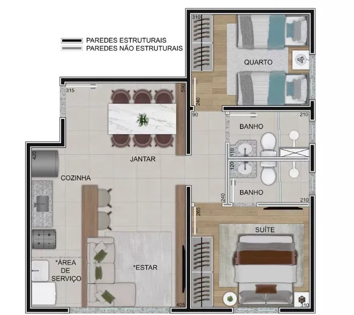 PLANTA 50m²
