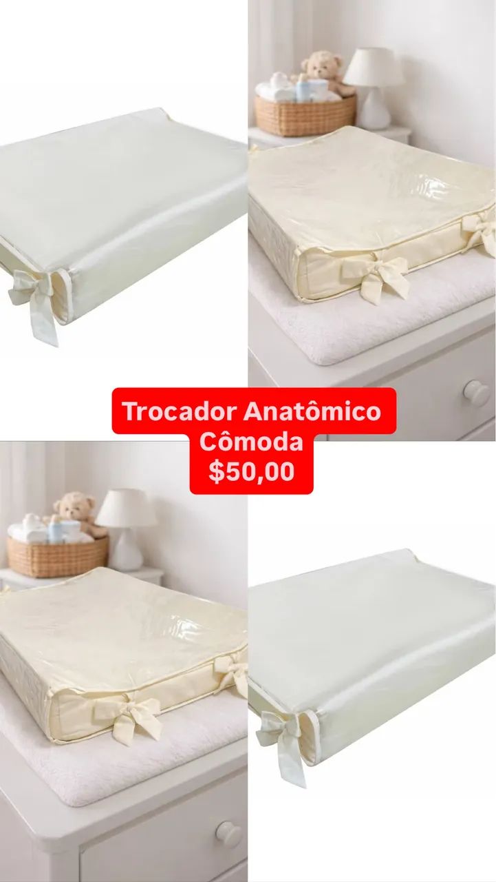 Trocador e ninho redutor de berço 