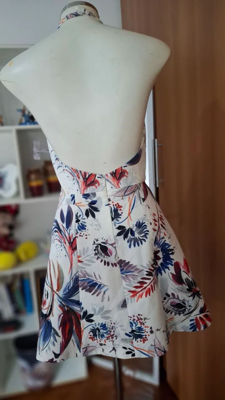 VESTIDO CURTO FLORAL ZARA - Foto 4