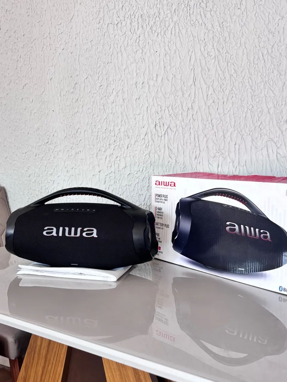 CAIXA DE SOM AIWA BOOMBOX PLUS - BLUETOOTH