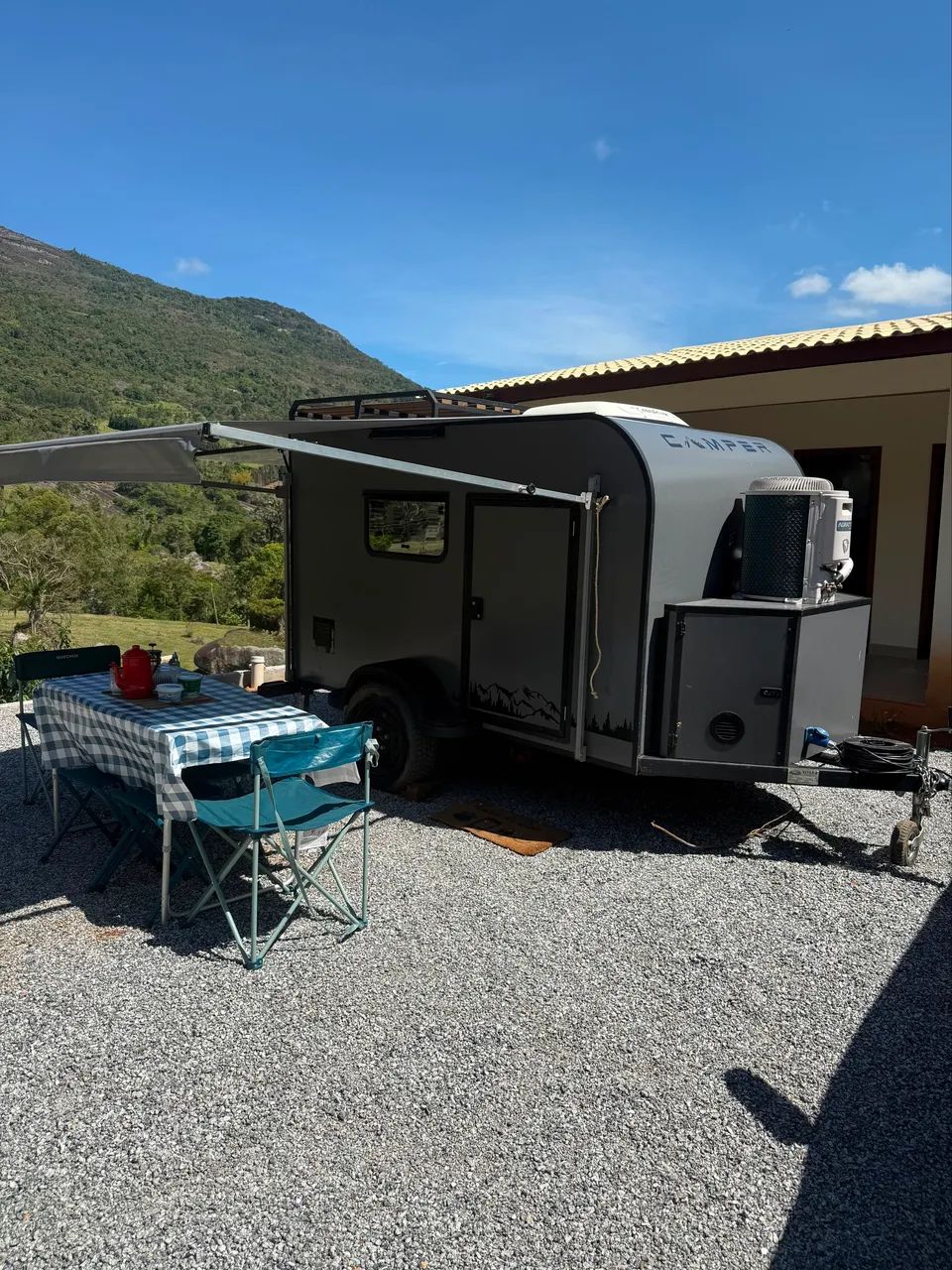 Home trailer camping 