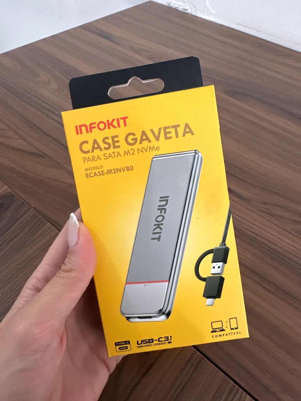 CASE GAVETA PARA SATA M2 NVMe