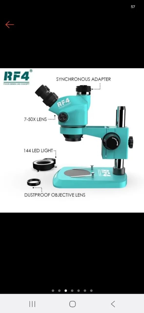 MICROSCOPIO TRINOCULAR RF4 7050 - Foto 3