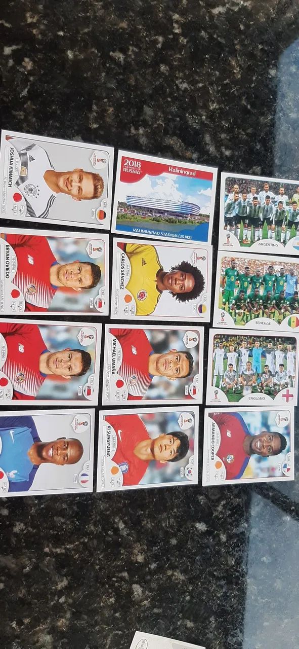 Figurinhas copa do mundo 2018
