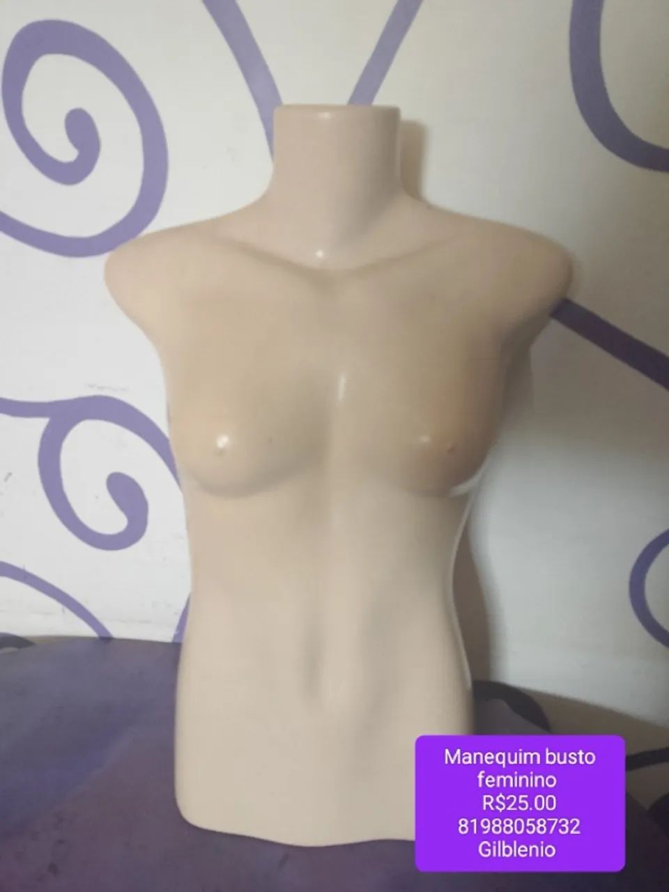 Manequim busto feminino 