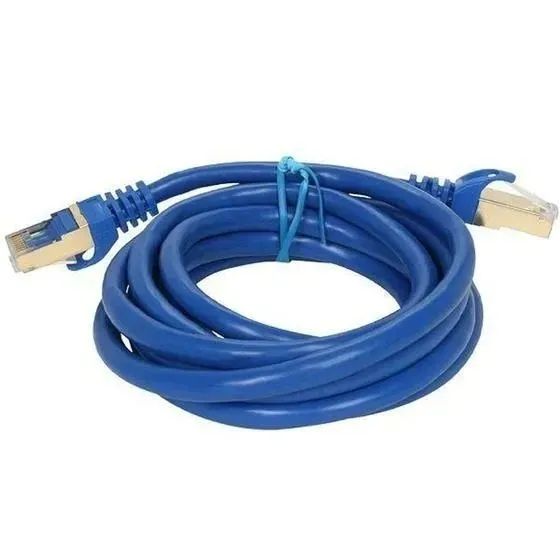 Cabo de Rede Cat.7 2.5M Cat725Bl Patch Cord Lan Loja Coimbra Computadores Entregamos