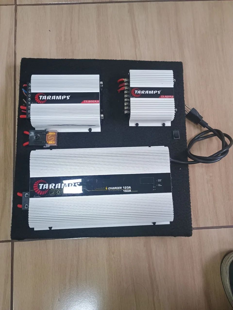 Jogo de amplificador taramps T800 T400 + fonte taramps 160A