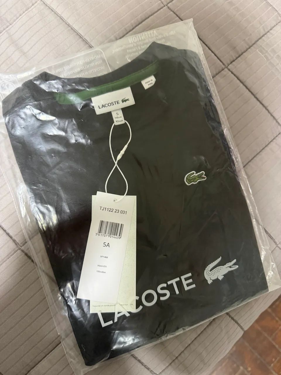 Camisa infantil Lacoste 5A - Foto 3