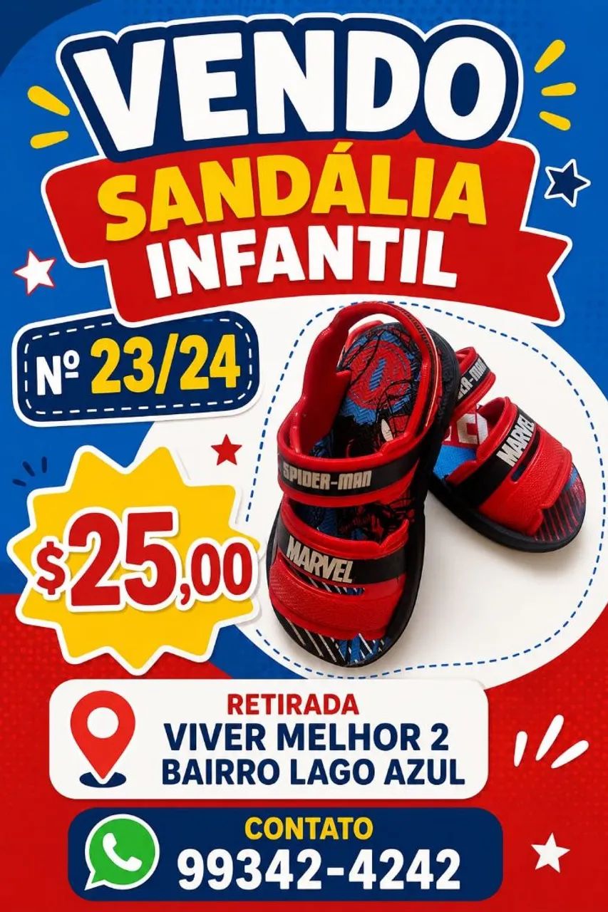 Sapatos e sandálias infantis  - Foto 5
