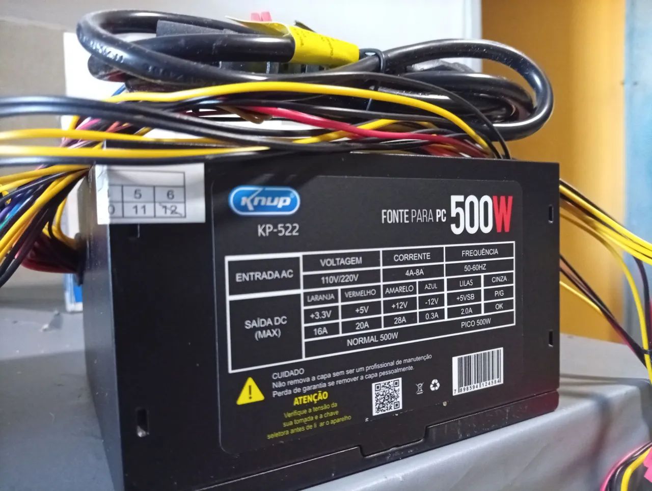 Fonte 500w nova 