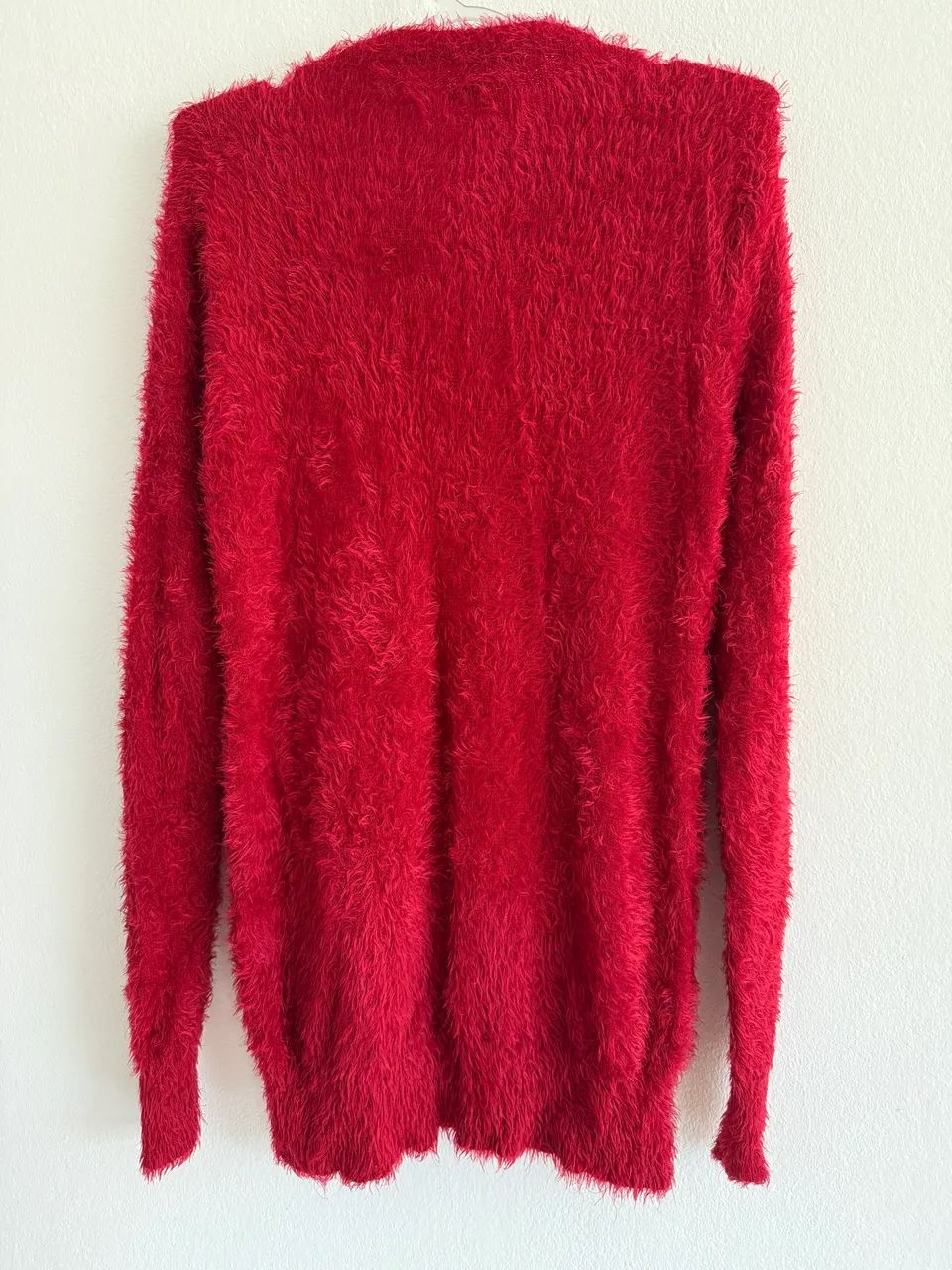 Casaco com pelo sintético vermelho - Foto 3